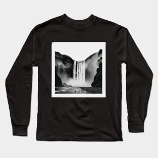 Iceland, skogafoss, waterfall Long Sleeve T-Shirt